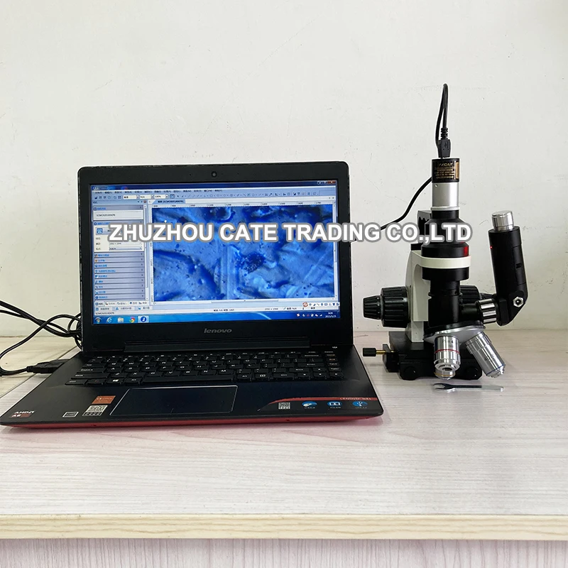Multi Objective Polarizing Metallographic Microscope Hand Held Portable Metallurgical Microscope for Metal Alloys Appraisal