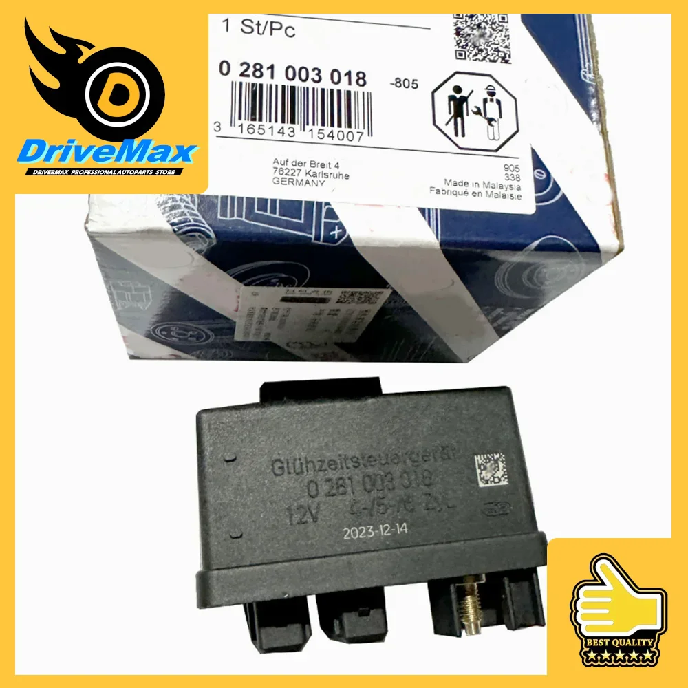 

2PCS Brand New 0281003018 Electric Glow Plug Relay Controller For Greatt Wall Havall H3 H5 wingle preheat plug 2.5 2.8TCI