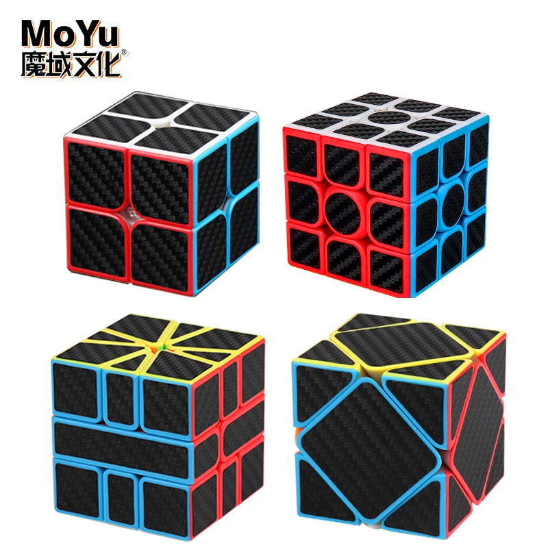 MOYU Meilong Magic Cube 3x3 2x2 Professional Carbon Fibre Speed Cube Meilong Speed Puzzle Toys For Children Kids Cubo Magico