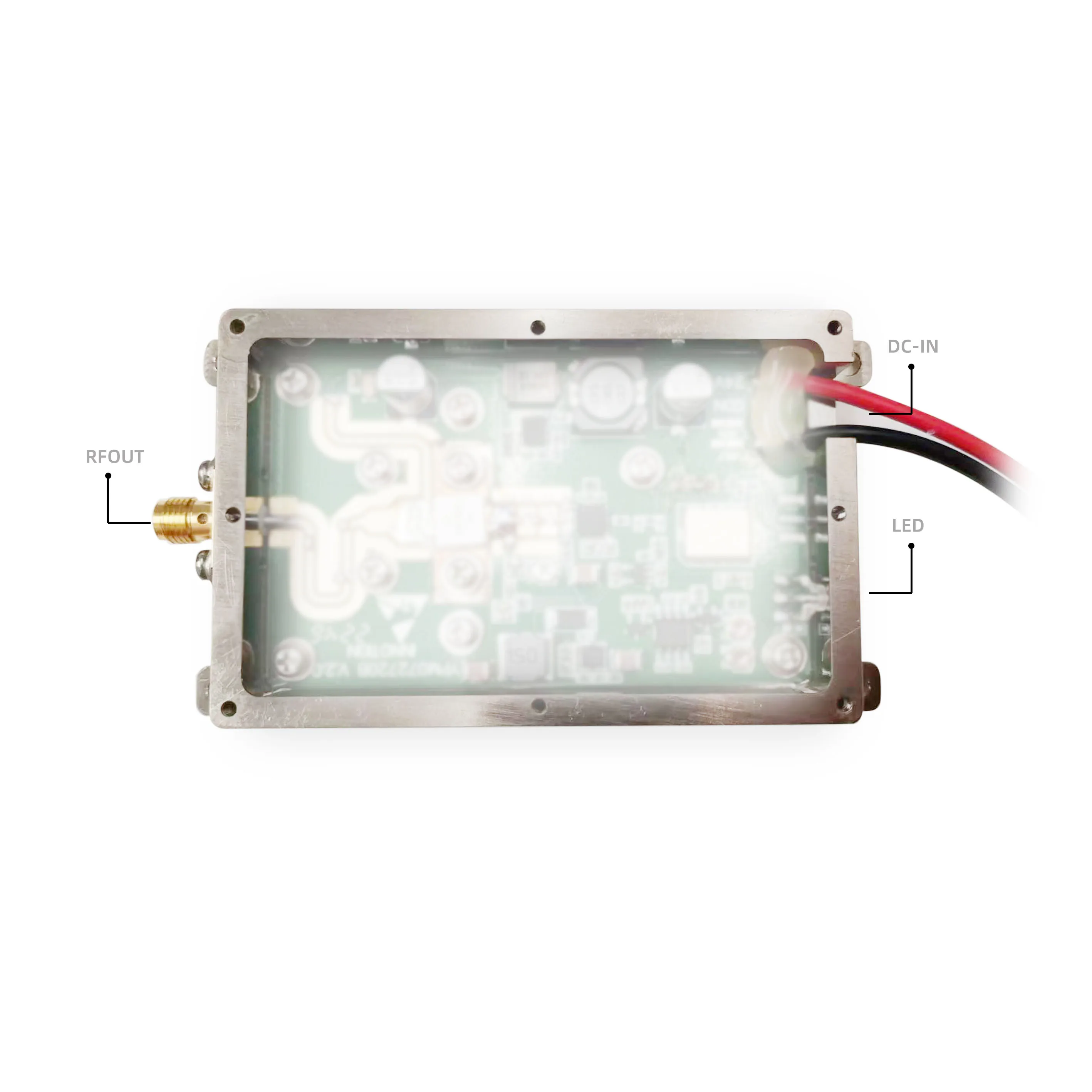 0.9G 2.4G Sweep Signal Source Module, PCBA+Shell, 50W, 47dBm,50dBm (100W) ,For 900MHz 2400MHz-2500MHz,New,Customizable Free