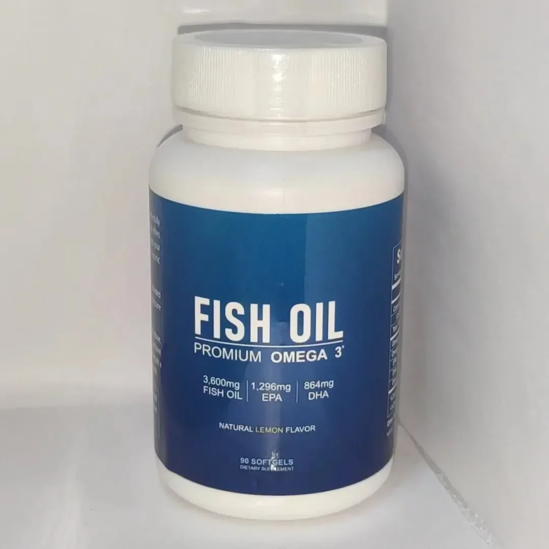 1 botella de aceite de pescado de aguas profundas, suplementos Omega 3, EPA y dhasfunción, piel y uñas saludables, alimentos saludables