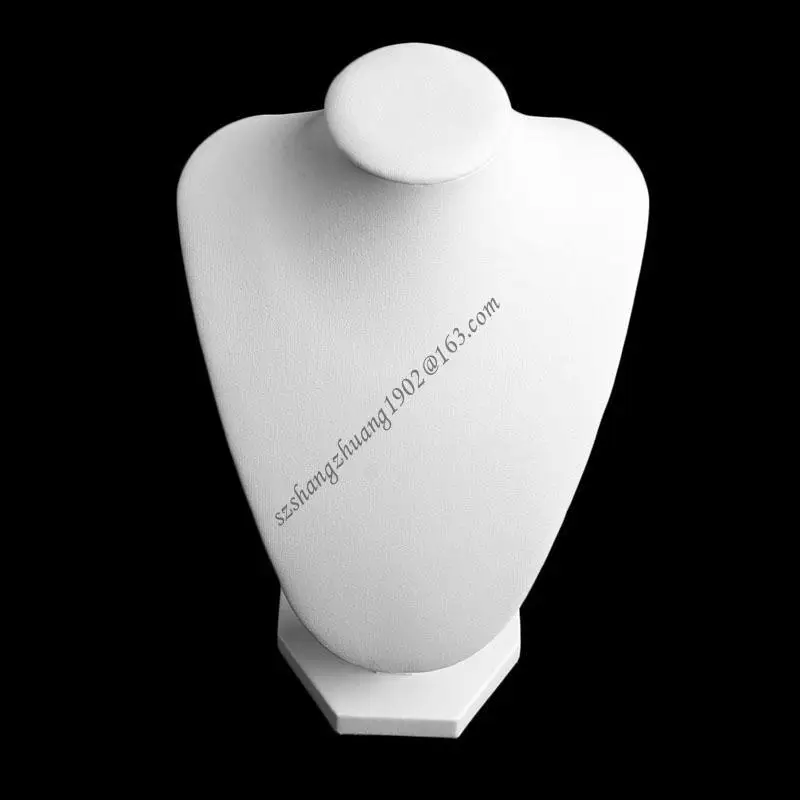 

Q6RB Necklace Chain Jewelry Bust Display Holder Stand Mannequin Necklace Bust Jewelry