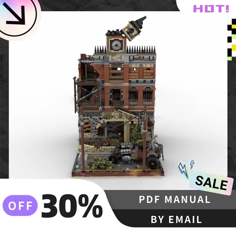 

[4560PCS] Customized MOC Town Hall Creative Building Blocks Set STEM Educational Toys DIY Construction Model Kit Birthday Gifts