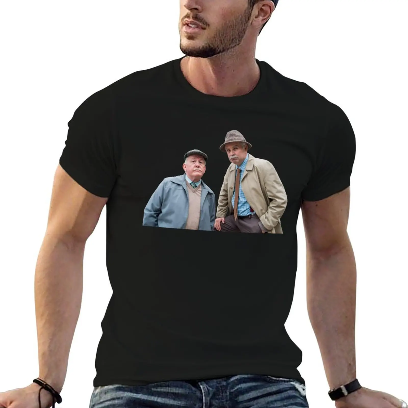 Jack And Victor of Craiglang T-Shirt Minimalist Plain Crew Neck T-Shirt