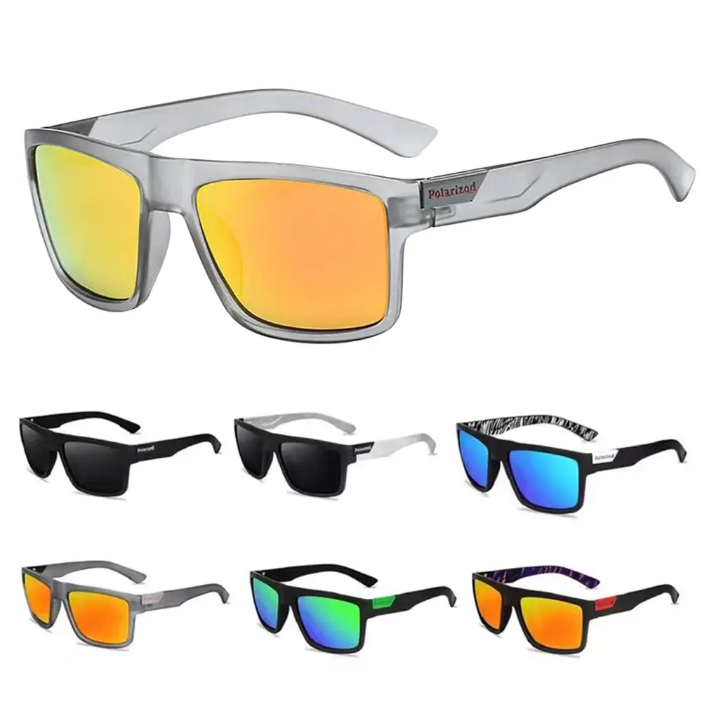 

UV400 Protection Polarized Sunglasses Sport Anti-Glare Square Frame Sun Glasses Luxury Casual Cycling Eyewear Photography