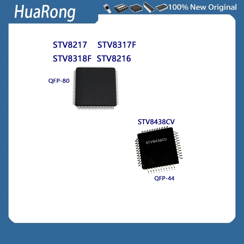 2Pcs/Lot  STV8217 STV8317F STV8318F STV8216  QFP80    STV8438CV  QFP-44