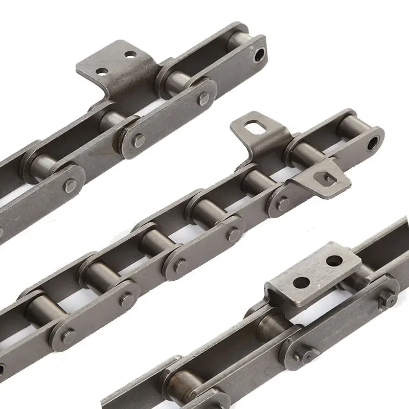 

【Best-selling】OEM Manufactures Double pitch 316/304 stainless steel ANSI 100 Standard conveyor roller chain with A1,A2 attachmen