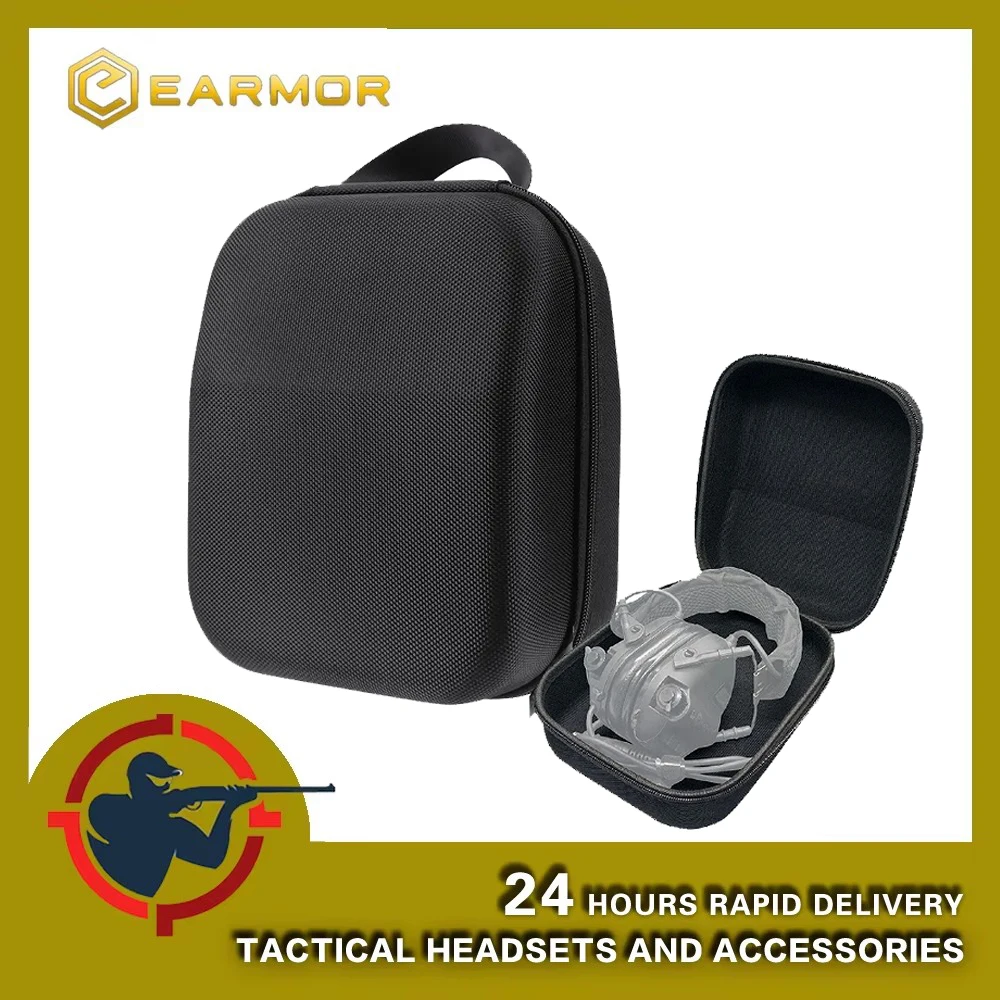 EARMOR 시리즈 전술 이어폰 보관 가방, M31, M32, M31H, M32H 에 적합, 소음 감소 이어폰 휴대 가방