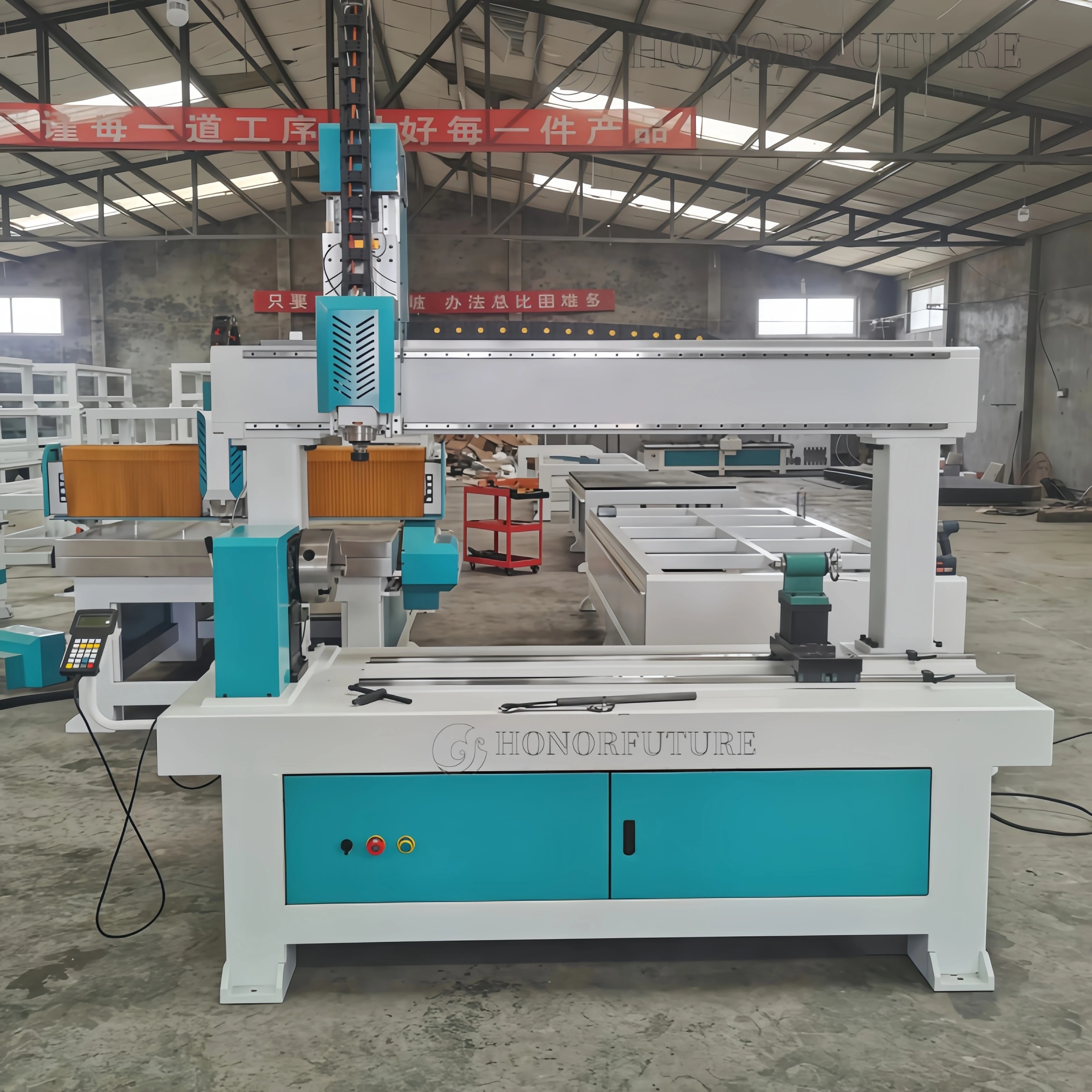 

Высокоточный настраиваемый станок с роторным цилиндром, гравировальный фрезерный станок с ЧПУ для изготовления лестниц из цельного дерева на продажу