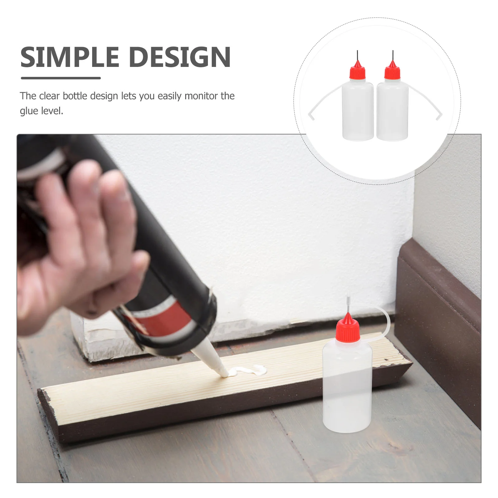 

10Pcs Precision Glue Application Bottles 50Ml Needle Tip Dispenser for Accurate Adhesive Control Refillable Plastic Squeeze