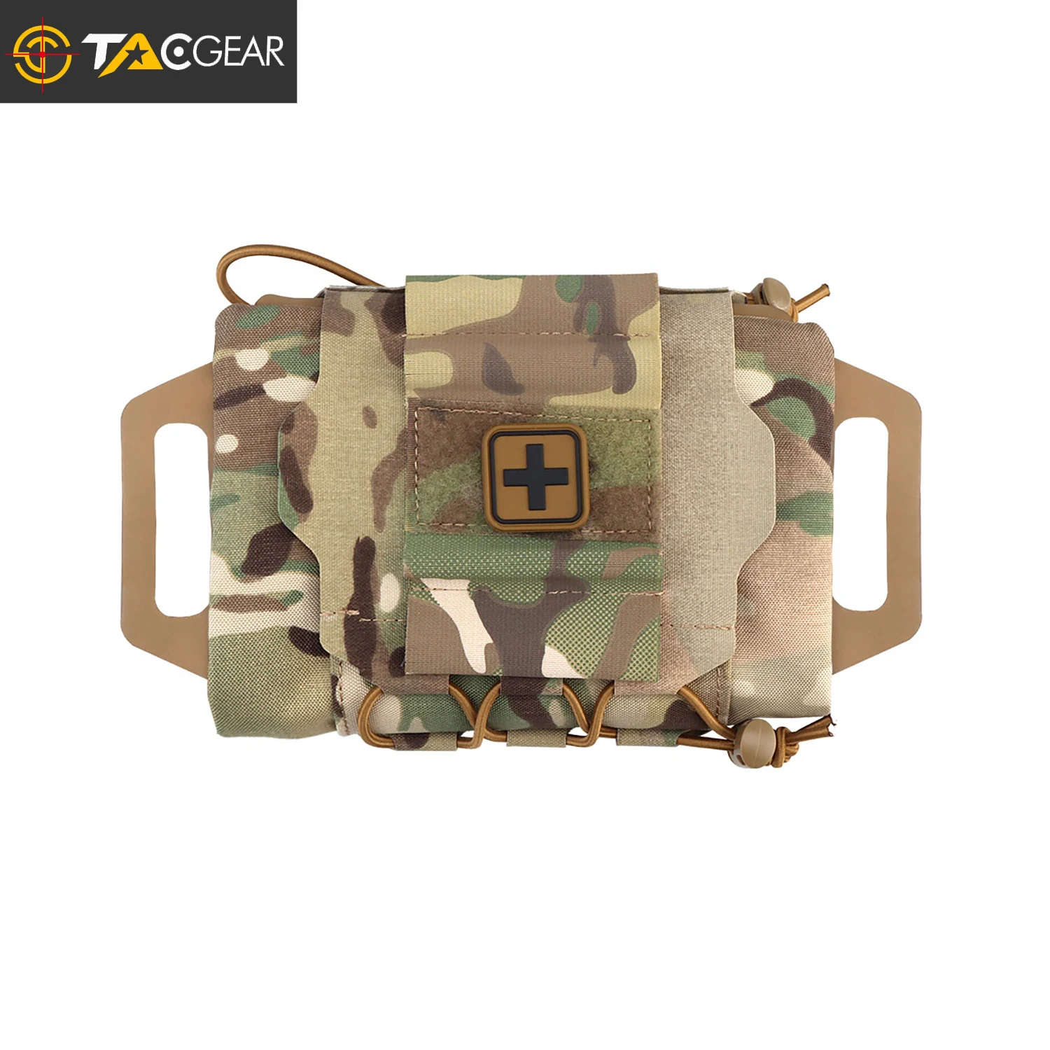 TACGEAR Molle IFAK Bag Med Roll Carrier Rapid deployment of medical supplies horizontally on belts 1.5 