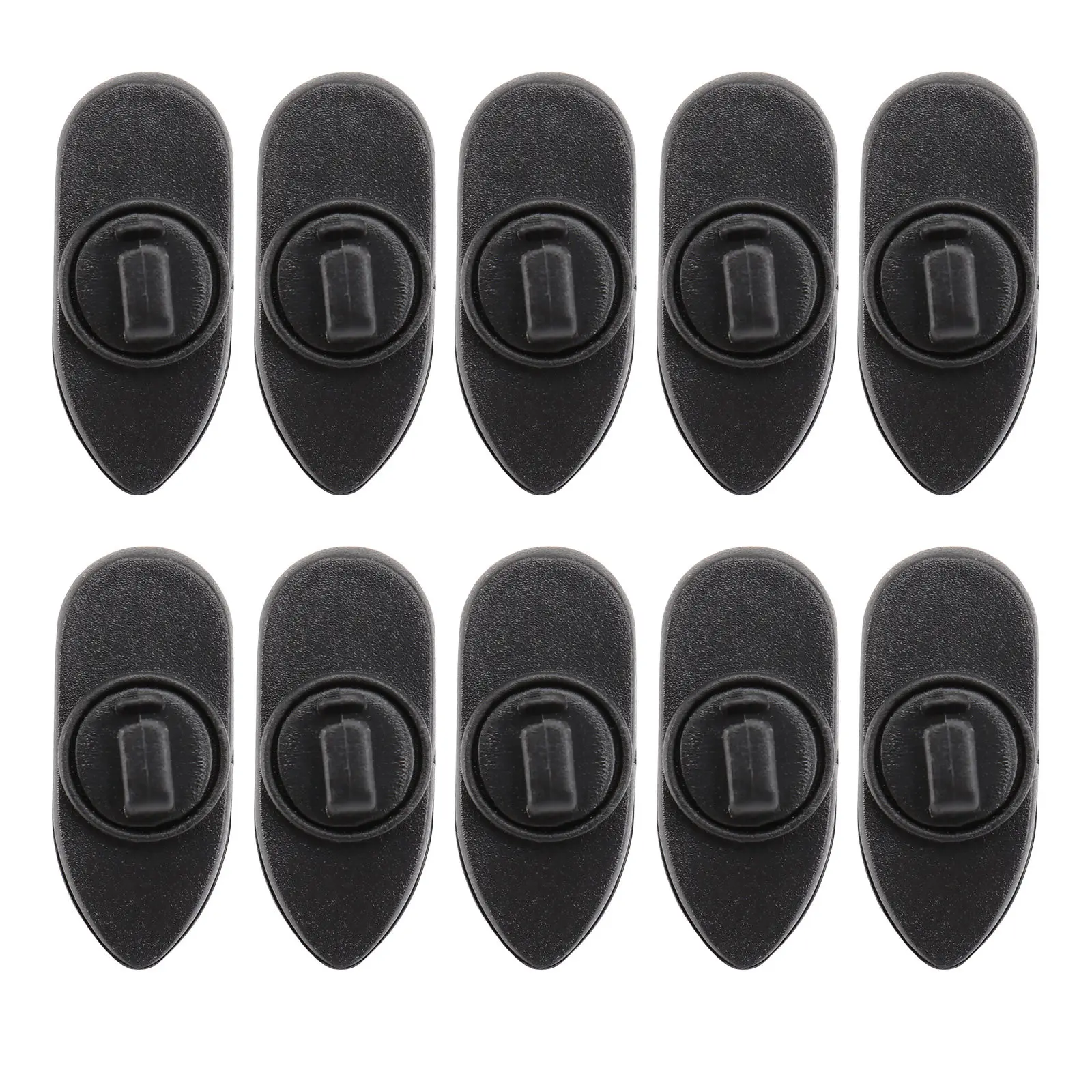 10Pcs Rotate Earphone Clip 360 Degree Cable Clamp Clothing Clips Collar Cord Fixer Anti-Winding Holder Suitable for Cell Phone