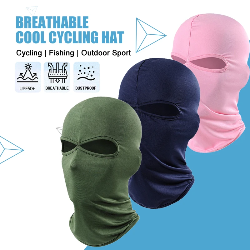 

Summer Balaclava Outdoor Sun Protection Headgear Sport Full Face Cover Scarf Bike Helmet Liner Breathable Cycling Cap