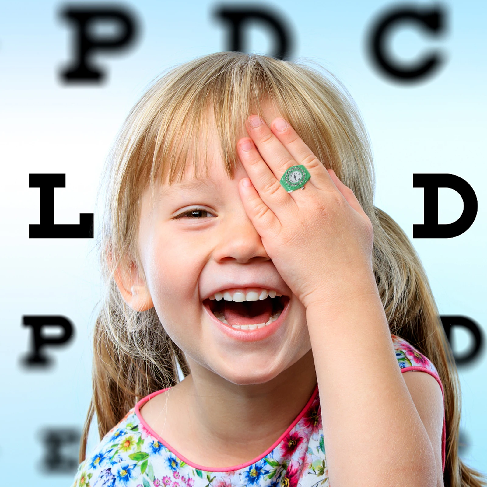 Fashion Finger Alloy Kids Mini Quartz Children Lightweight Comfortable Daily Wear Lovely Design For Girls, Ring Watch For Kids,