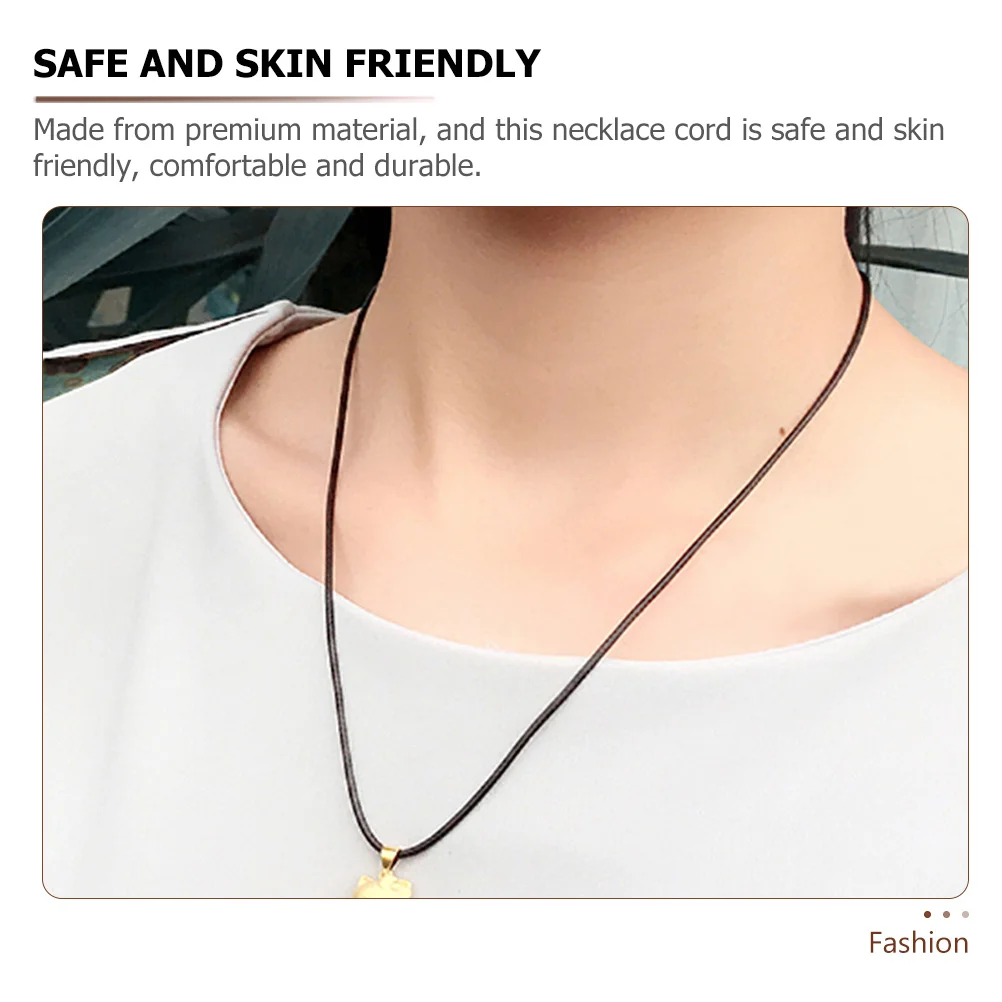 

10 шт. шнурков для ожерелий с застежкой, высококачественный вощеный шнур для изготовления ювелирных изделий, цепочки для подвесок, товары для рукоделия, оптовая упаковка