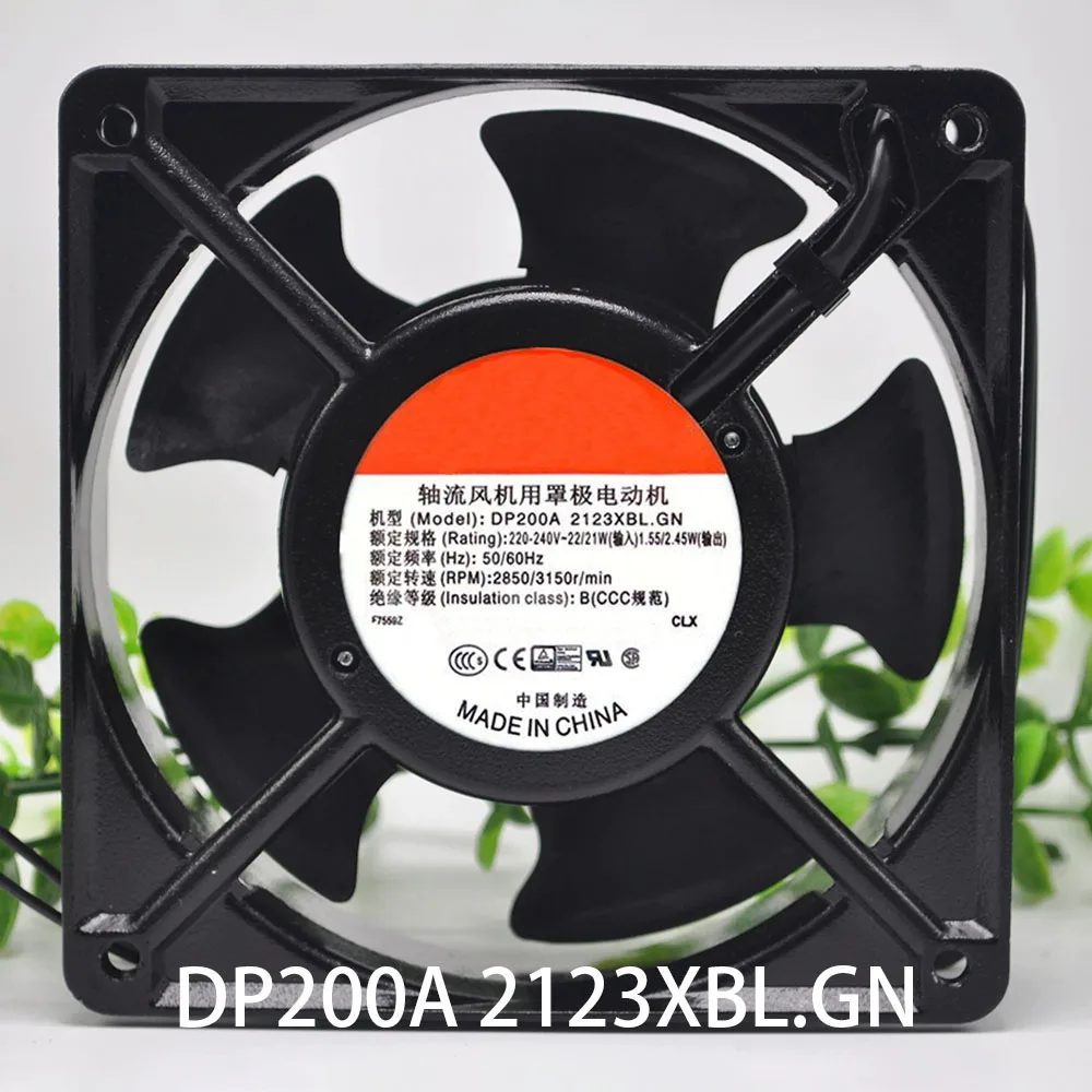 Axial flow control 120*38MM DP200A.2123XBL.GN 220VAC 22/21W 2wire Server Driver cooling Fan