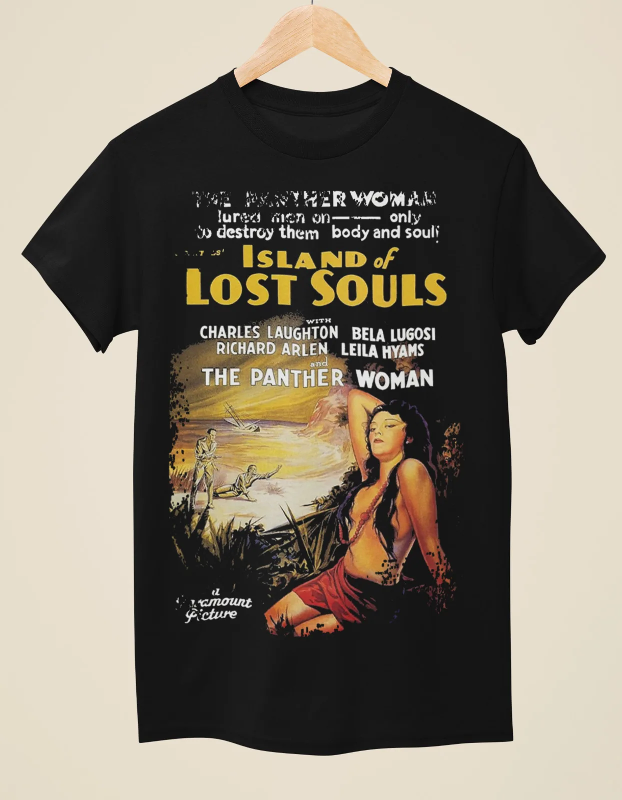 

The Island of Lost Souls (1932) - Movie Poster inspired Unisex Black T-Shirt