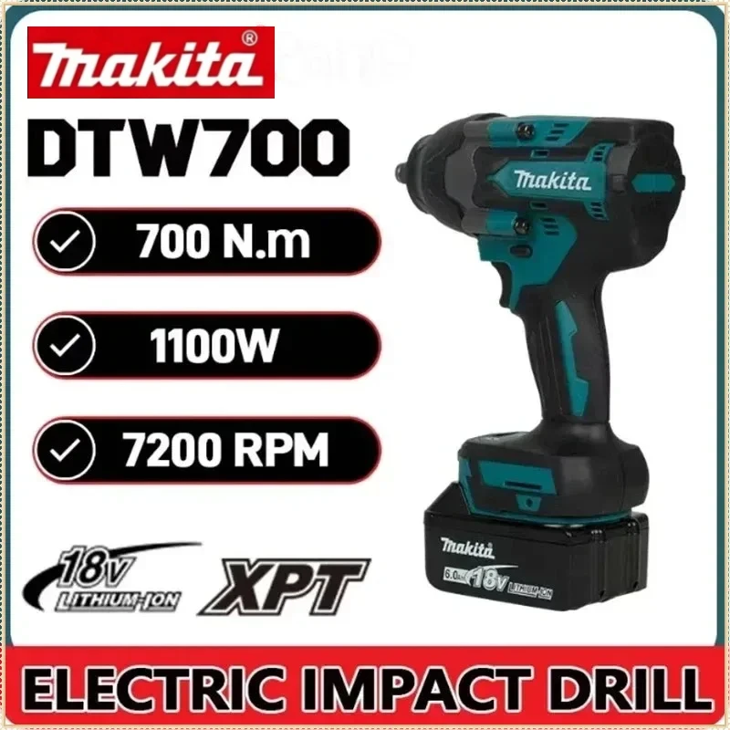 

Makita DTW700 18V Brushless Electric Wrench Cordless Drill Screwdriver Free Delivery Large Torque Power Tools Torque Wrench