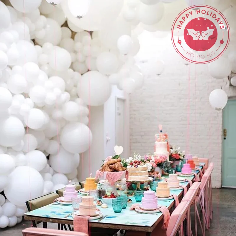 Big White Round Balloons 5/10//12/18/36inch Wedding Latex Helium Pastel Matte Pure White Baloes Arch Garland Birthday Decoration