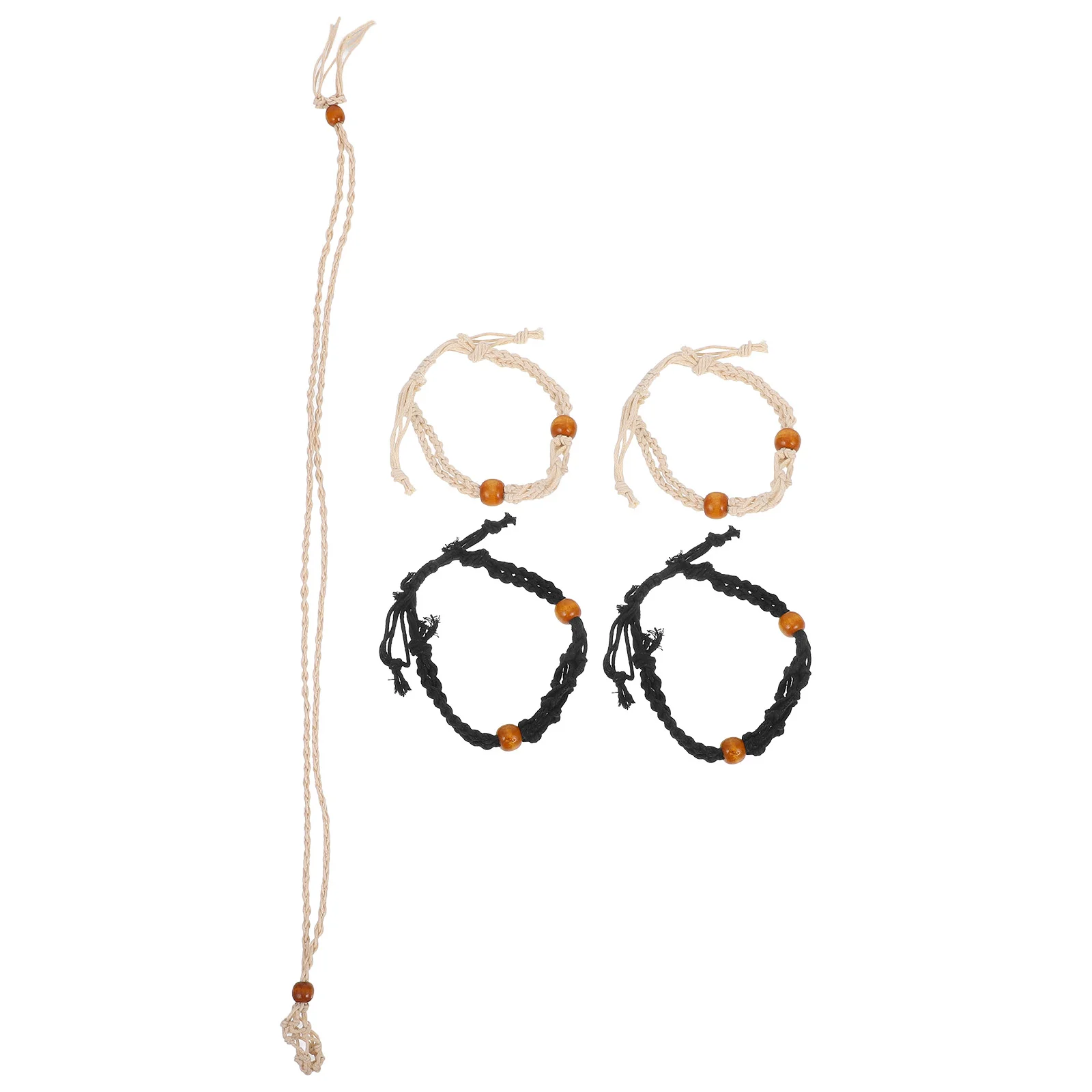 

5 Pcs Bracelet Net Bag Necklace Cage for Stone Jewelry Holder Making Charms Crystal