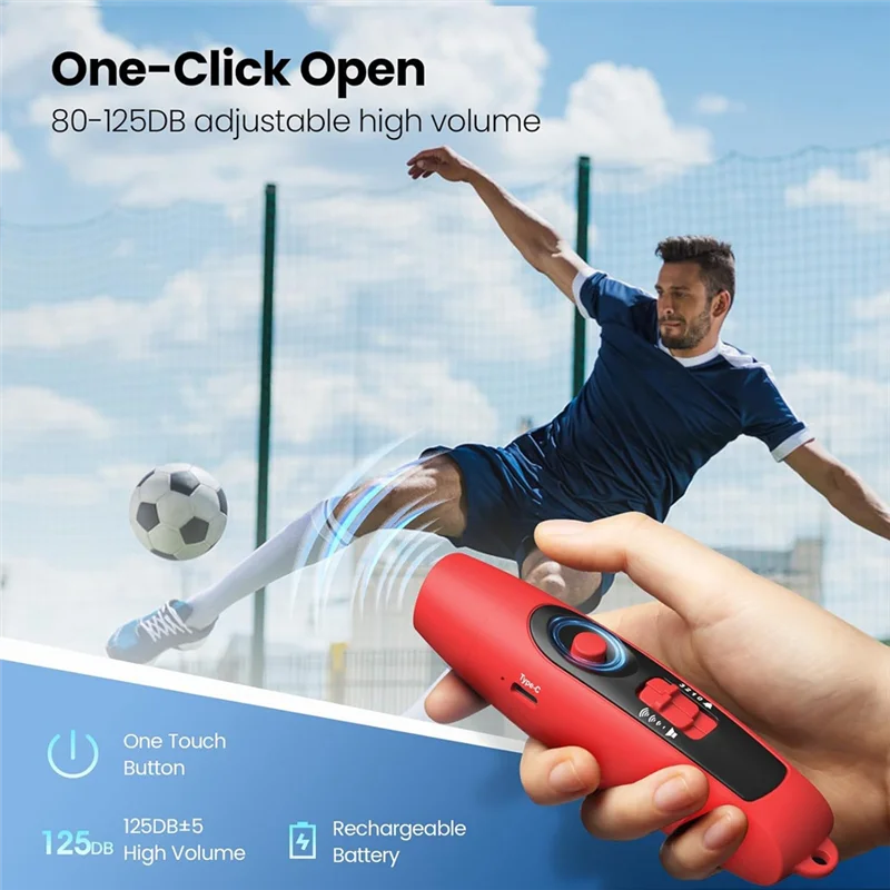 A003 Electronic Whistle With USB Charging,For Referee Coaches Teacher,Outdoor Sport Game Camping Whistle With Lanyard