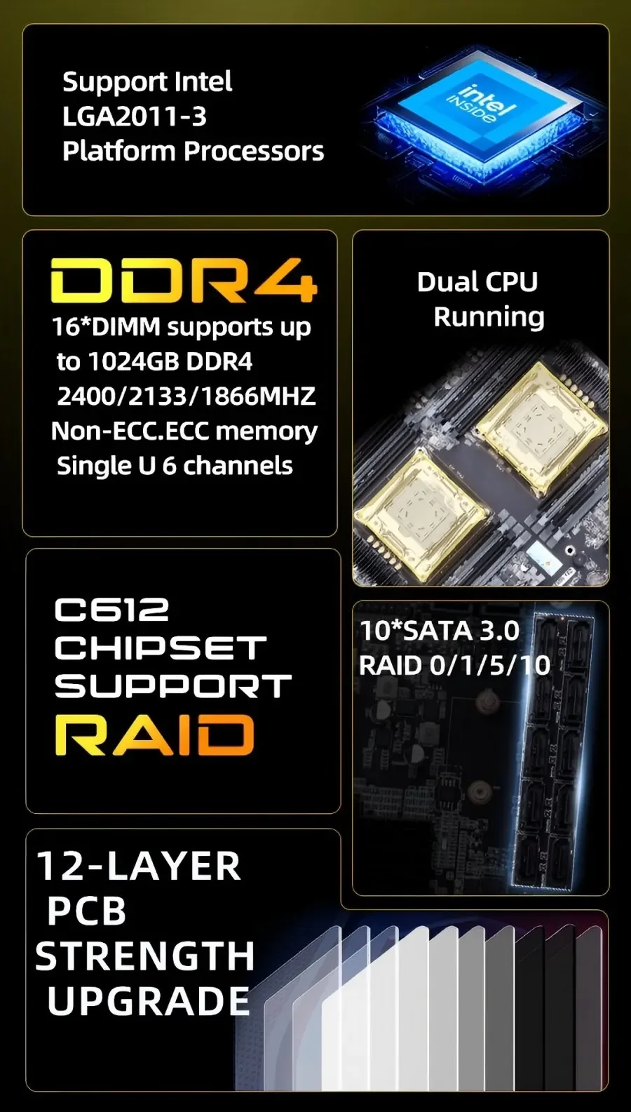 HUANANZHI X10X99-16D V2.0 Moth - đánh giá và giá Pc Gaming Xeon