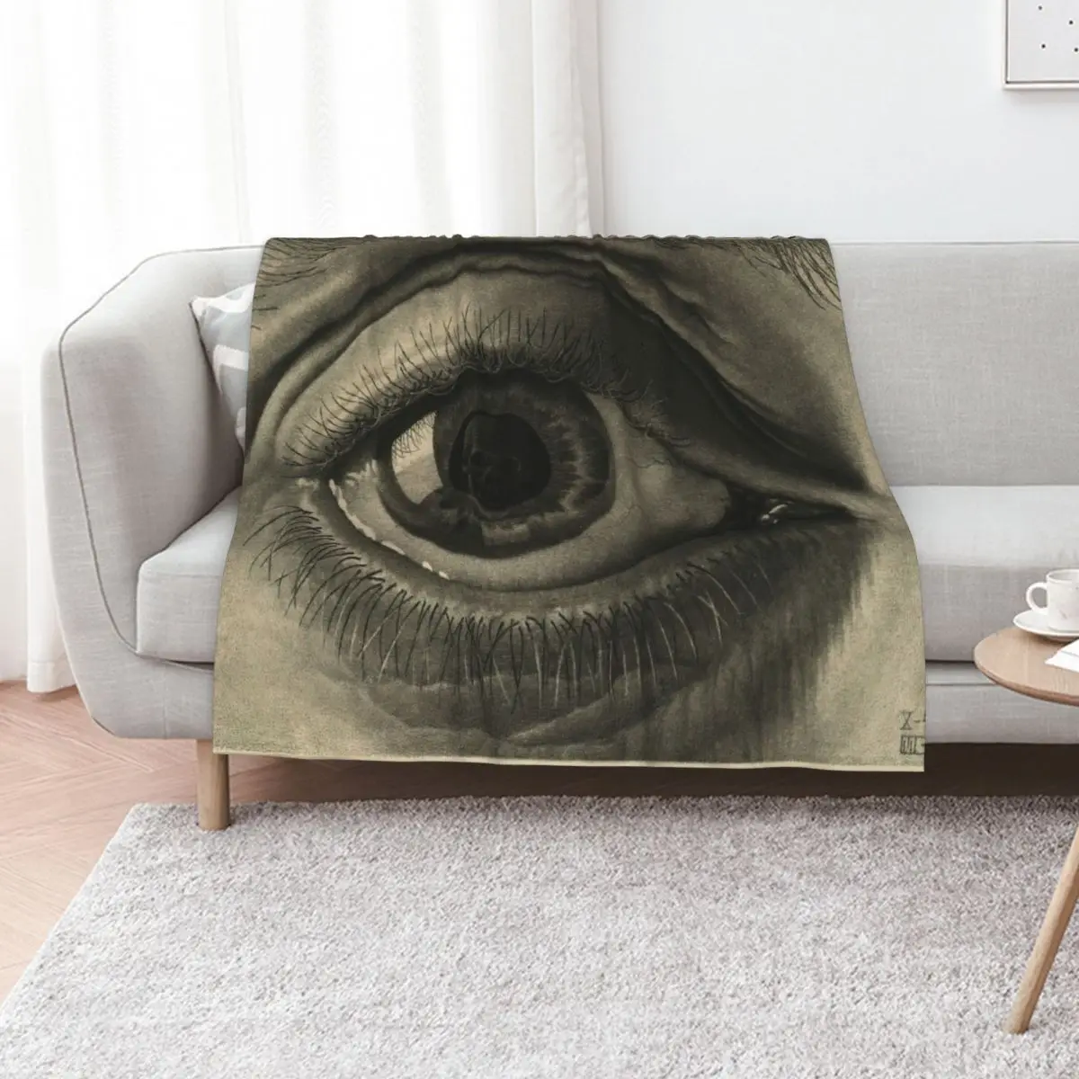 Escher - Eye Throw Blanket Single for sofa Designers Decorative Sofa Retros Baby Blankets