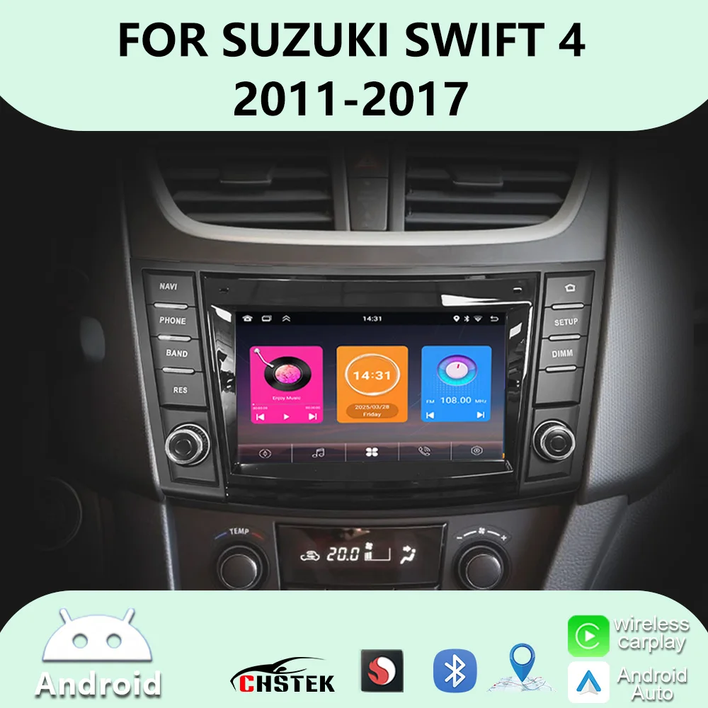 CHSTEK Car Radio Carplay For Suzuki Swift 4 2011 2012 2013 2014 2015 2016 GPS WIFI BT Android Head Unit Multimedia Player System
