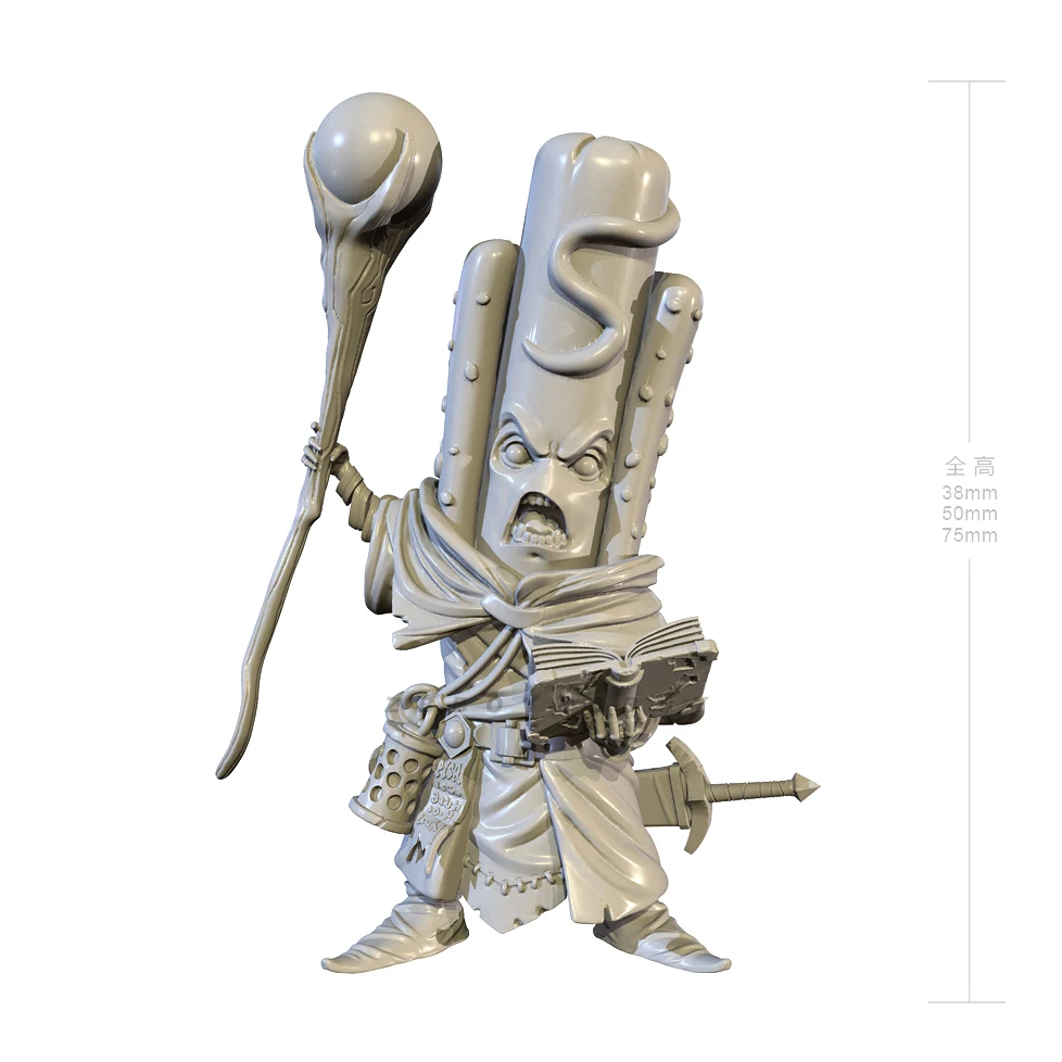 38mm 50mm 75mm Resin model kits figure colorless and self-assembled 3D Printing  TD-6741/3D