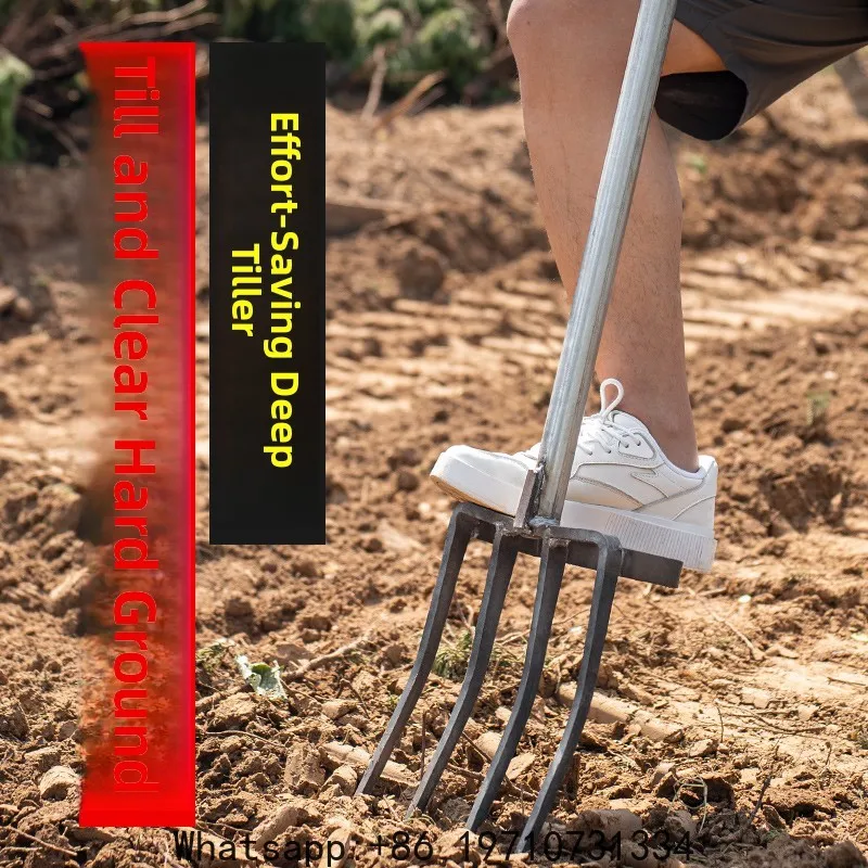

Hard Soil Looseness God Tool Fork Deep Tilling Garden Shovel Hard Soil Looseness Farm Tools Comprehensive Iron Shovel Deep Turn
