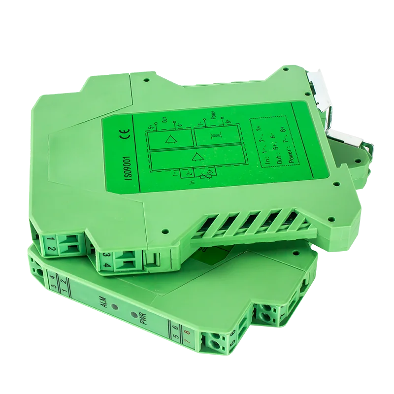 Módulo do sensor do transmissor da temperatura, 1 em 2 para fora, PT100,-200-600 ℃, 4 20mA, 0-5V, 10V Output, termistor, transdutor