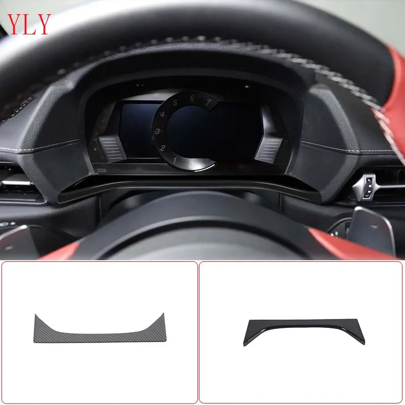 

1Pcs ABS Black For Toyota GR Supra A90 2019-2025+ Car Dashboard Underpanel Decorative Stickers Interior Protection Accessories