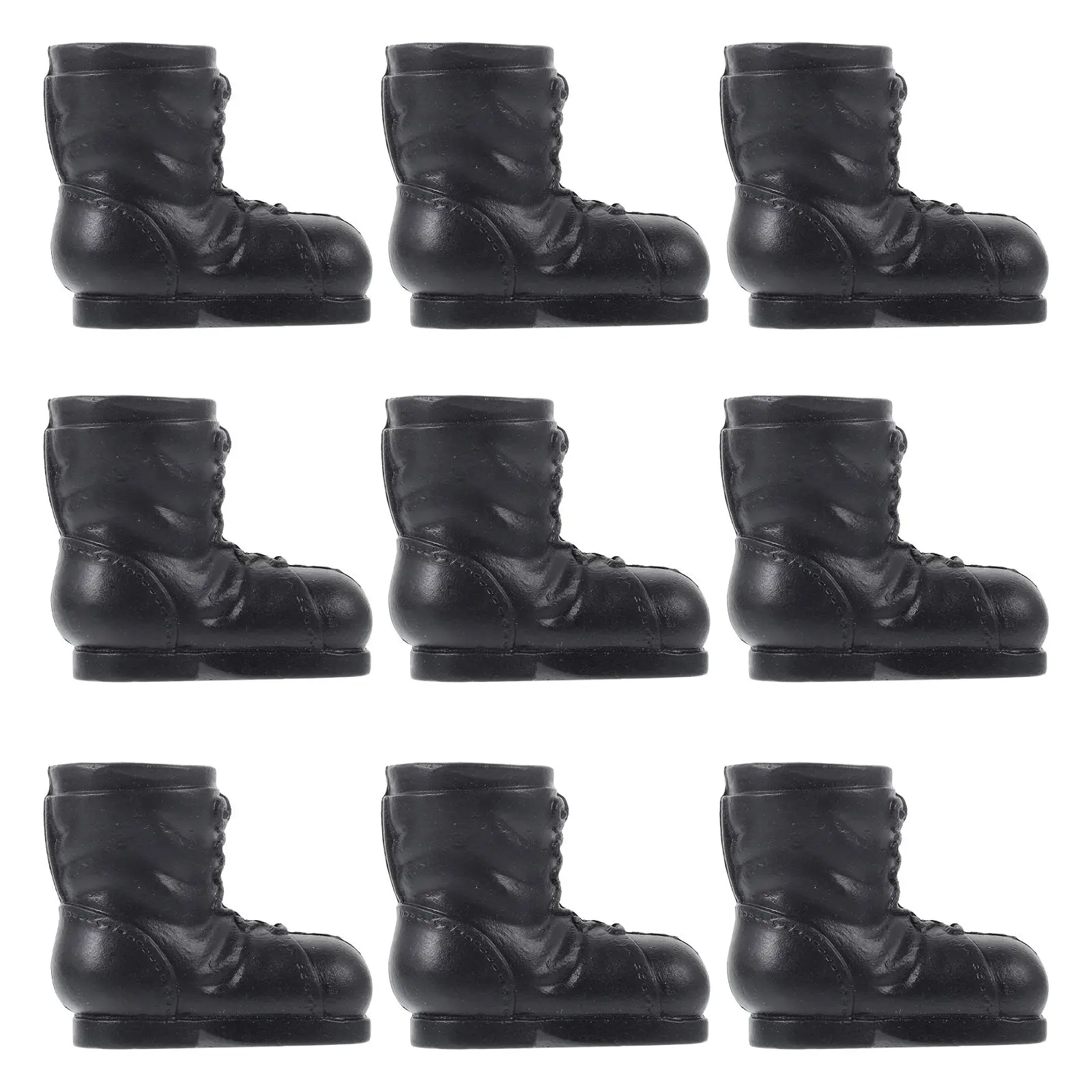 

10 Pcs Santa Boots Christmas Decorations Plastic Claus Accessories Party Supplies DIY Boot Costumes Adult Men Home Decor Festive