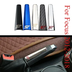 Car Handbrake Cover Fit for Ford Focus 2012 2013 2014 2015 2016 2017 2018 Hand Brake Handle Trim ABS/Stainless Steel Acc.