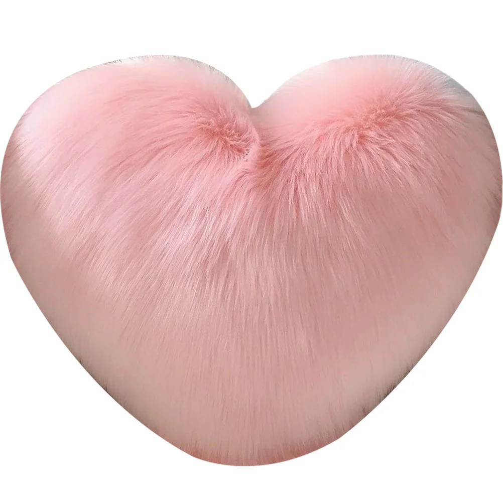 Heart Shaped Pillow Plush Fluffy Pillows Filling Funny Cushion Pp Cotton Decorative for Couch Valentines Day Gifts