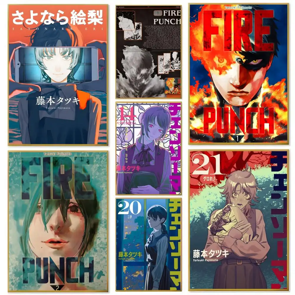 Anime F-Fire Punch Poster Paper Print Home Living Room Bedroom Entrance Bar Cafe Art Painting Decoration