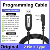 USB Programming Cable With CD for Baofeng UV-5R UV 888S UV-S9PLUS UV-13 16 17 21 Pro Quansheng UV-K5 5R Plus Walkie Talkie Radio