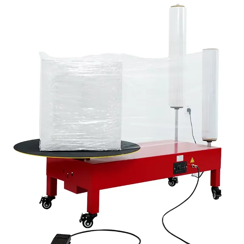 Carton Packing Machine/wrapper Airport Luggage Wrap Stretch Wrapper for Export Manual Film Wrapping Machine