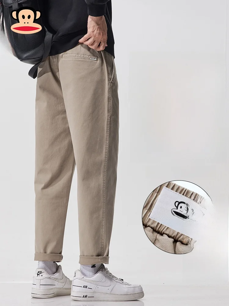 

PaulFrank American Sle Loose Straight Leg Casual Pants for Men Trendy Brand Spring Autumn New Arrival Classic Color