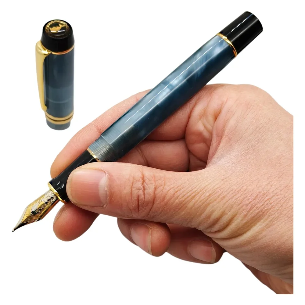 

Новинка 2023 года, перьевая ручка Kaigelu 316, акриловая смола, тонкое перо, синяя прозрачная ручка с мраморными чернилами, подарок для письма для студентов, офиса, бизнеса