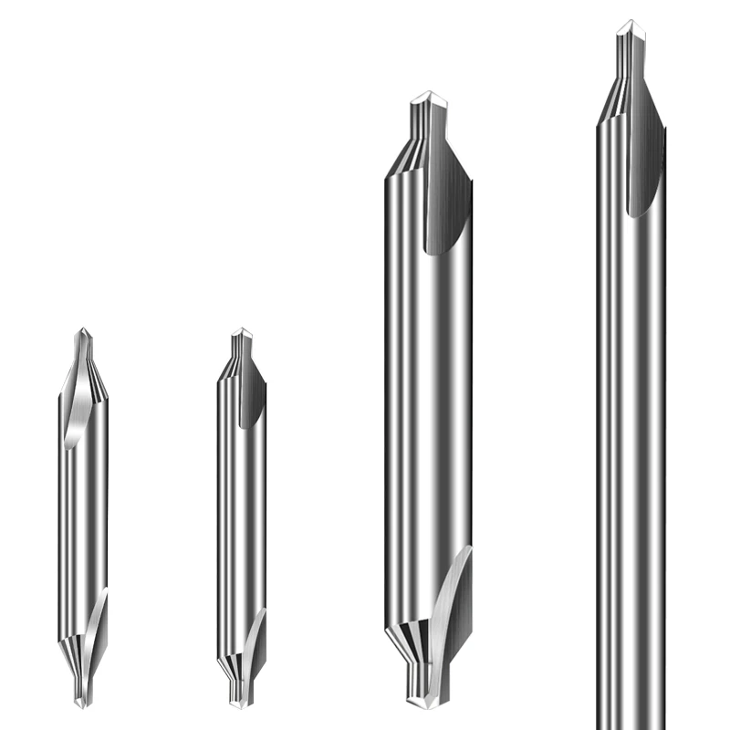 KLOT Solid Carbide A Type Center Drill Bit Double-head 0.5 0.8 1 1.2 1.5 1.6 2 2.5 3 3.15 3.2 3.5 4 4.5 5 6 6.3 7 8 10mm HRC50