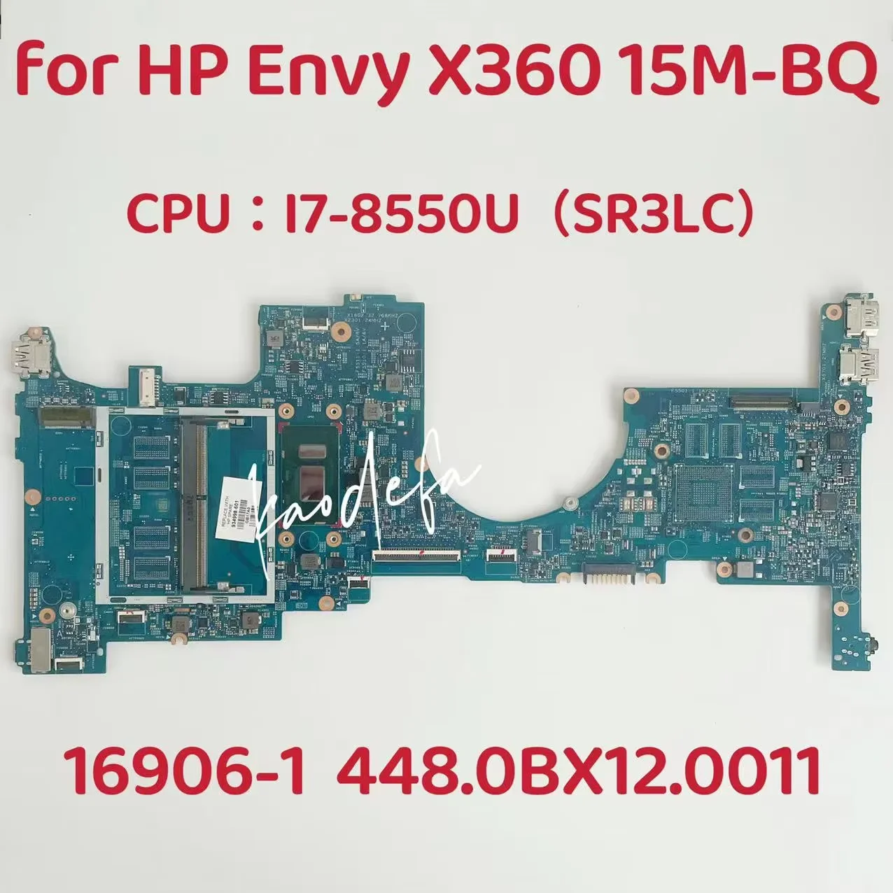 Placa base 16906-1 para placa base de ordenador portátil HP Envy X360 15-BQ CPU: I7-8550U SR3LC DDR4 UMA 934998 -601 934998 -601 100% Prueba OK