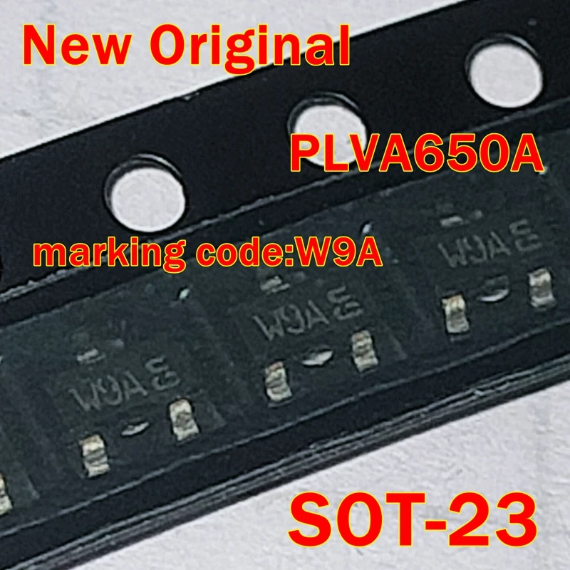 

1pcs to 100pcs PLVA650A SOT-23 marking code:W9A New Original Low-voltage avalanche regulator diodes