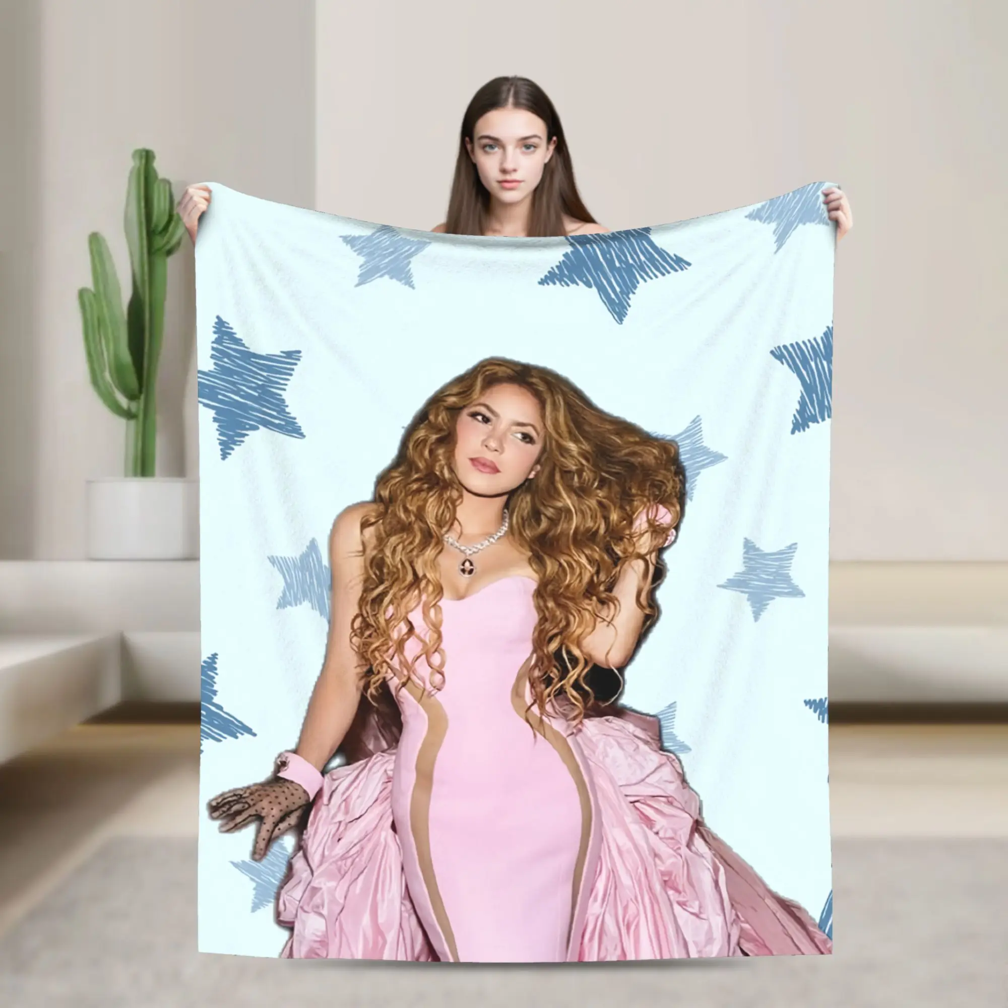 Shakira Colombian Singer Blankets  Flannel Awesome Warm Throw Blankets for Home Decoration
