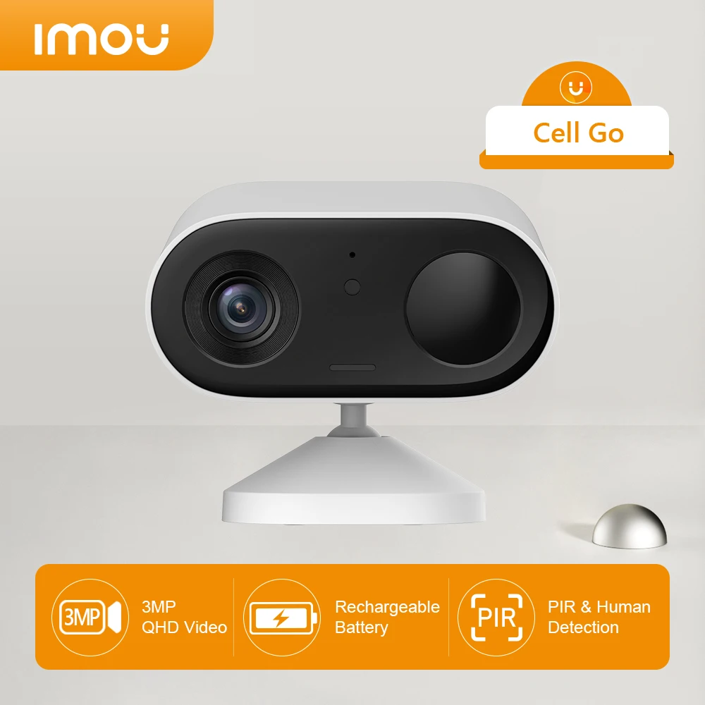 IMOU Cell Go Solar Powered Rechargeable Battery Camera 3MP 2.4 G Wifi Infrared Night Vision Two-way Talk Waterproof Camera Vlog