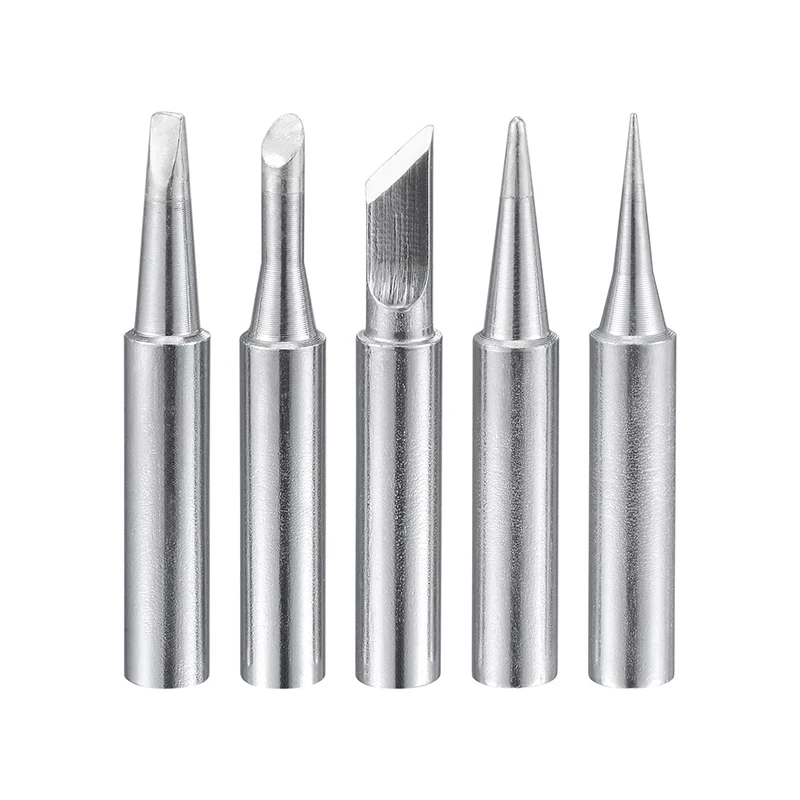 

5Pcs Lead-free Soldering Iron Tip I+2.4B+K+D+3C Series 4mmx41mm Replacements for Soldering Station Solder Iron Head Repair Tools