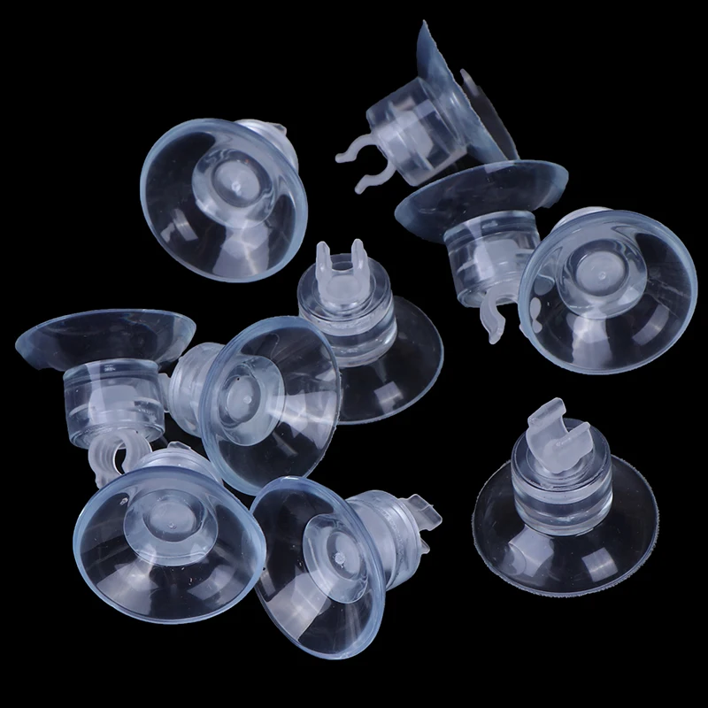 10pcs Aquarium Sucker Suction Cup For 4mm Air Line Pipe Tube Wire Holder Used Sucker For Glass Surface Fish Supples