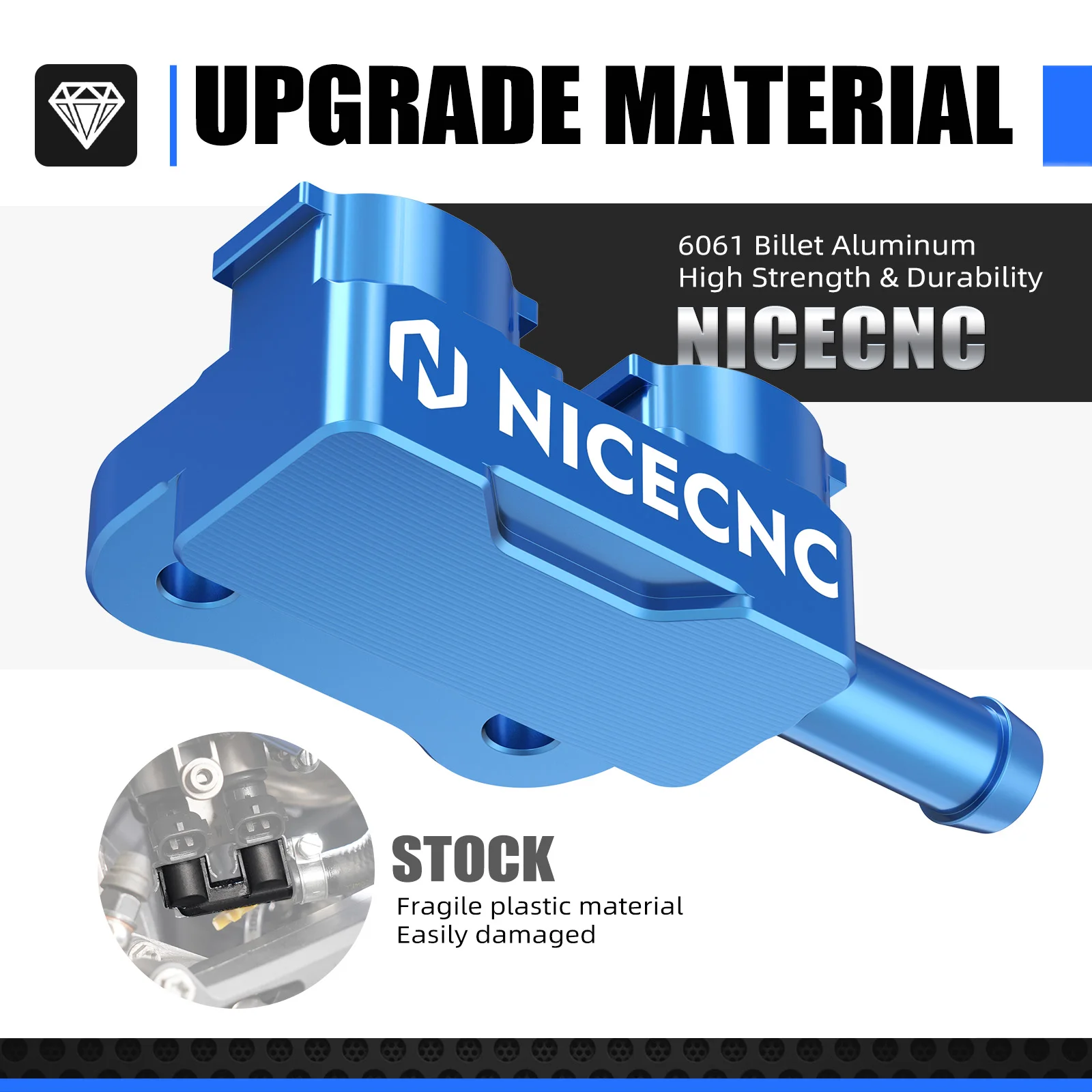 NICECNC TBI Fuel Fitting For Husqvarna TE300 TE250 TE150 2024-2025 TX300 TC125 TC250 2023-2025 For KTM EXC 300 SX 250 XC 300