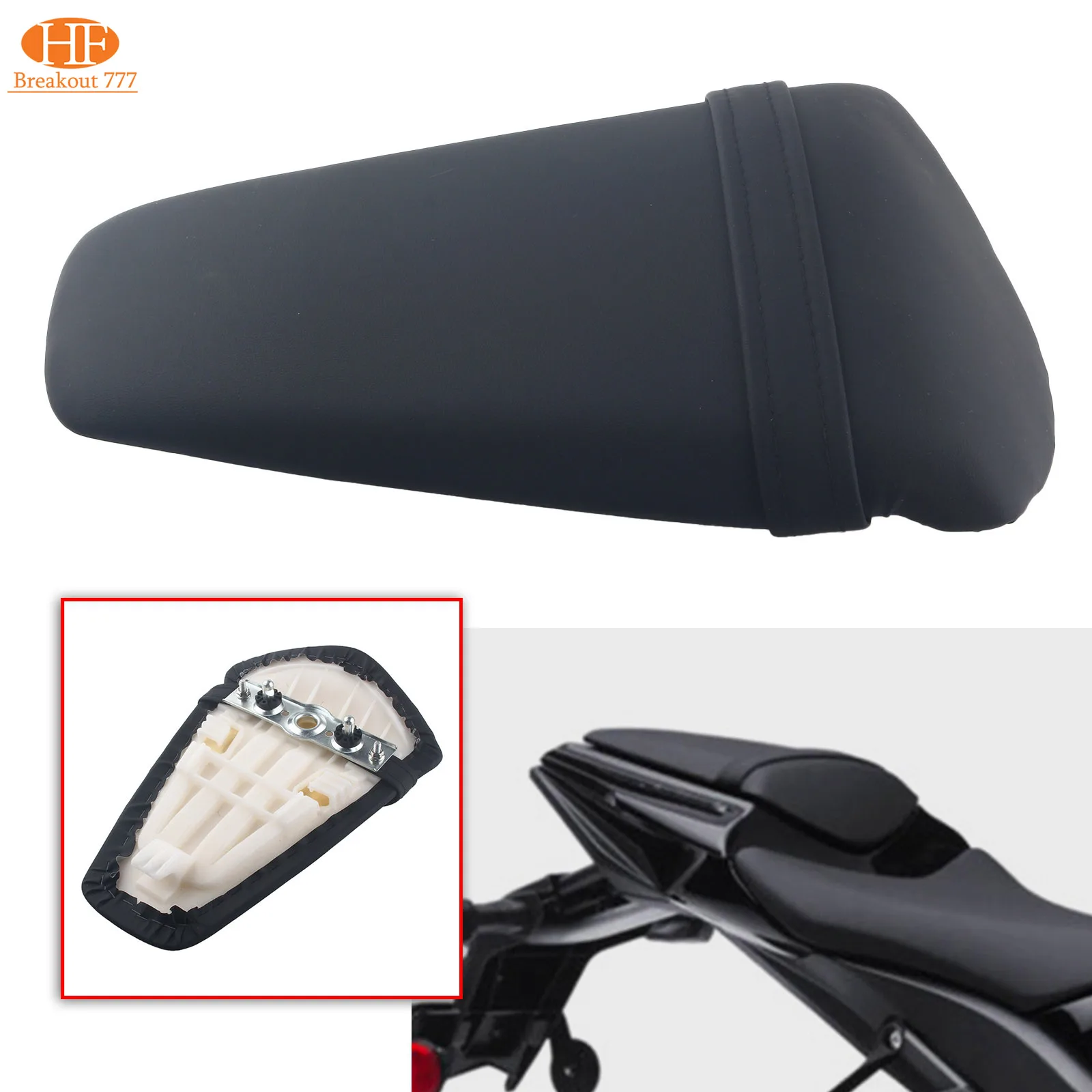 

Motorcycle Rear Pillion Passenger Seat For Kawasaki Ninja ZX-10R 2011 2012 2013 2014 2015 ZD1R-11