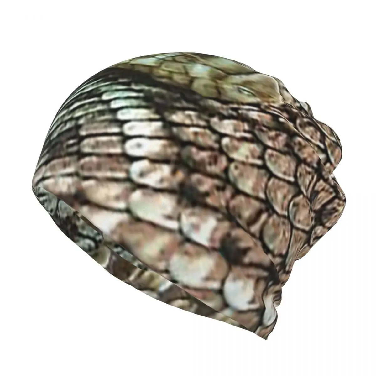Snake, Coiled Diamondback Rattlesnake Bandana Neck Cover Magic Scarf Multifunction Headwear Beanies Hat Unisex Adult Breathable